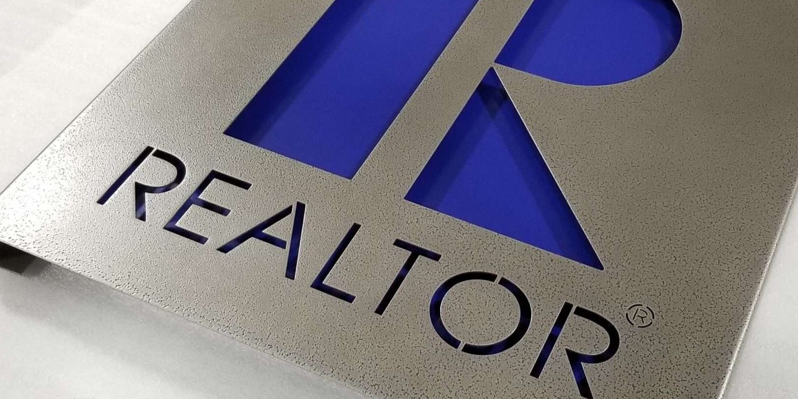 custom metal layered sign.