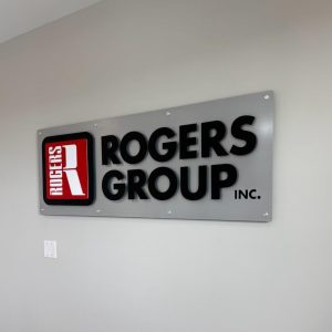Custom metal layered sign with multiple colors by Alabama Metal Art.