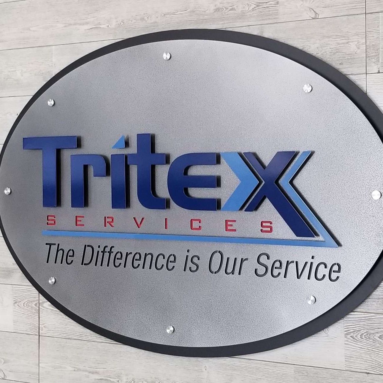 Layered Commercial Metal Sign Image