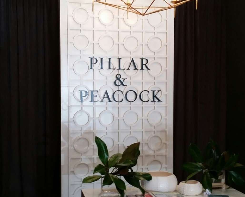 Custom logo sign for office.