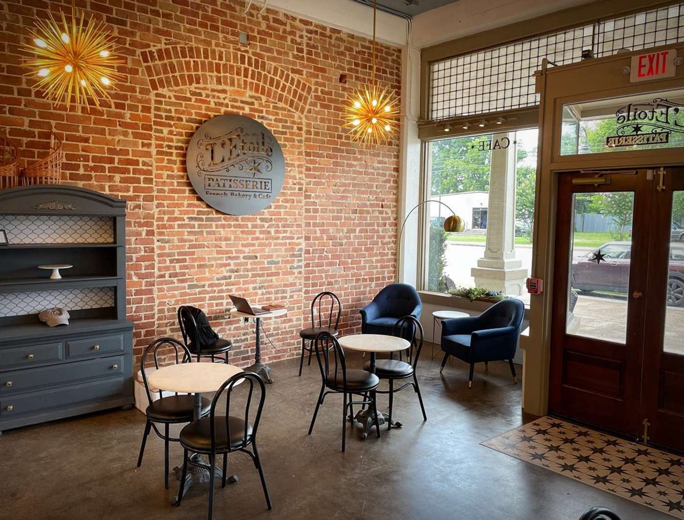 Custom metal restaurant sign.