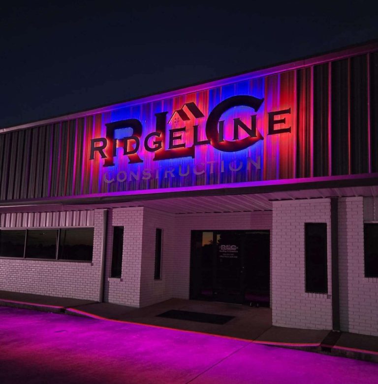 Exterior LED Backlit Sign on storefront.