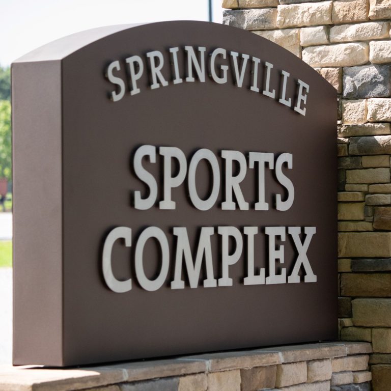 Exterior monument custom sign with multi layers.