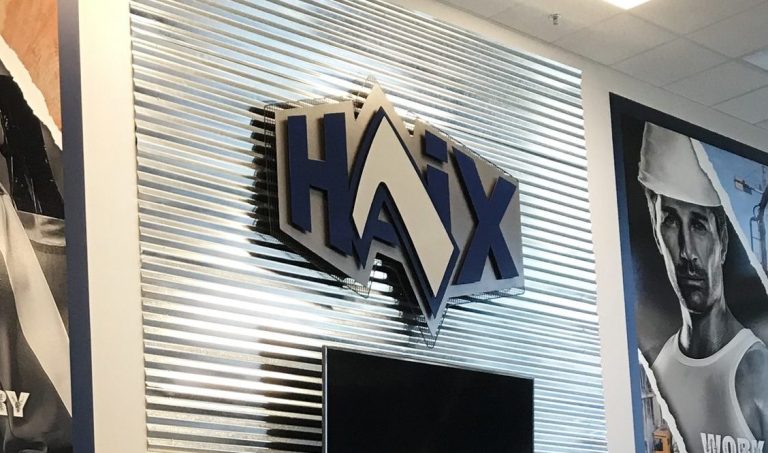 3D Sign in a retail store.