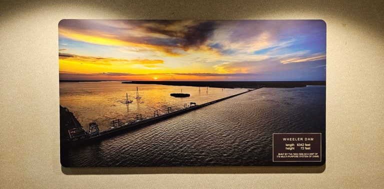 Full color custom printed photography on ACM panel.