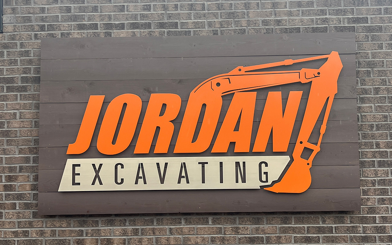 Custom metal exterior sign by Alabama Metal Art.