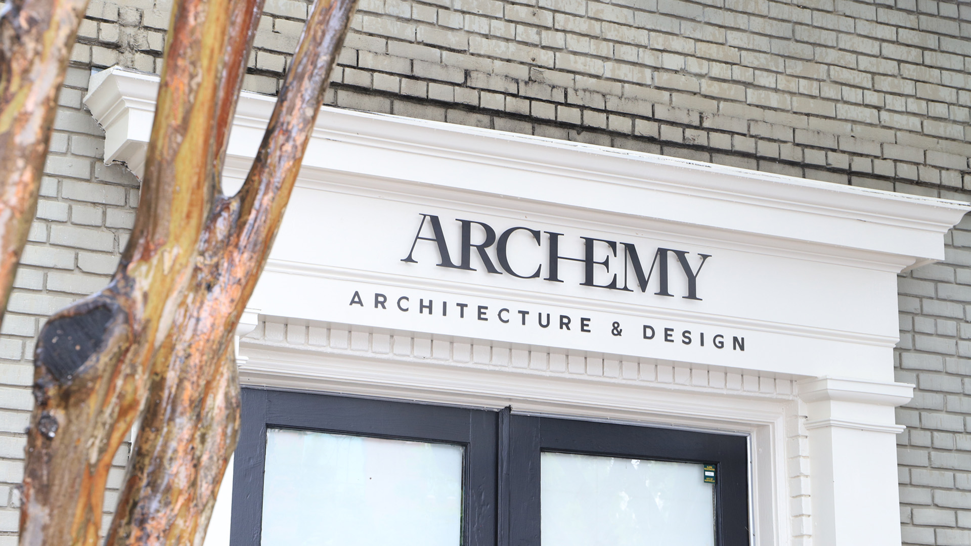 Custom Sign in Huntsville, AL for Archemy Architecture & Design by Alabama Metal Art & Signs.