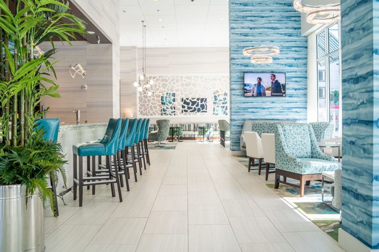 Mood by design with a custom metal wall divider.
